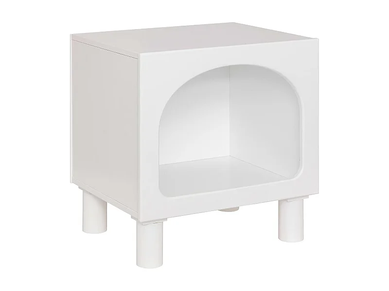 Table de Chevet Enfant "Tara" 42cm Blanc