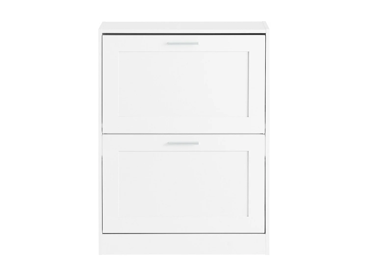 SoBuy Scarpiera ribaltabile Scarpiera a 2 ribalte Portascarpe salvaspazio Slim, 60x25x80cm, Bianco, FSR137-W