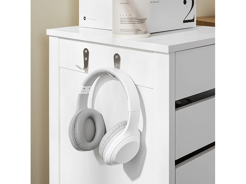 SoBuy FWT108-W Opbergkast Nachtkastje Bijzettafeltje Success