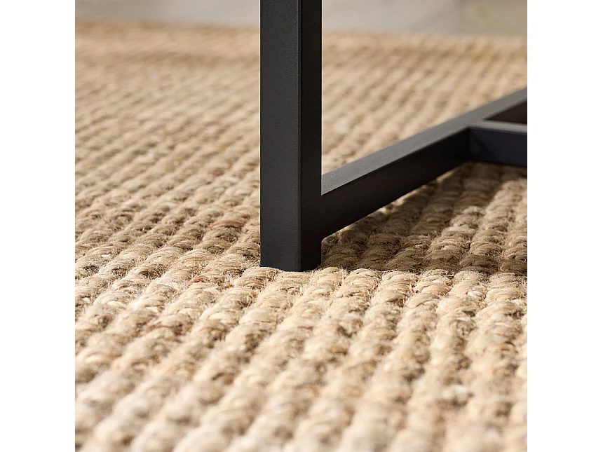 SoBuy FBT156-BR Bout de Canapé, Table de Chevet, Table de Nuit, Table d'Appoint avec 2 Tiroirs pour Salon, Chambre, Style Industriel, L50 x P40 x H50 cm, Noir-Marro