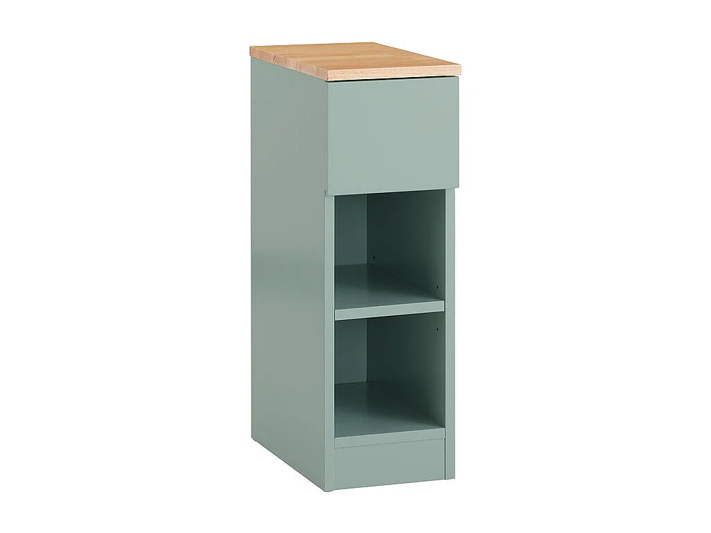 SoBuy FBT111-GR - Table de chevet moderne avec tiroir et 2 étagères L35cm x L20.2cm x H60cm