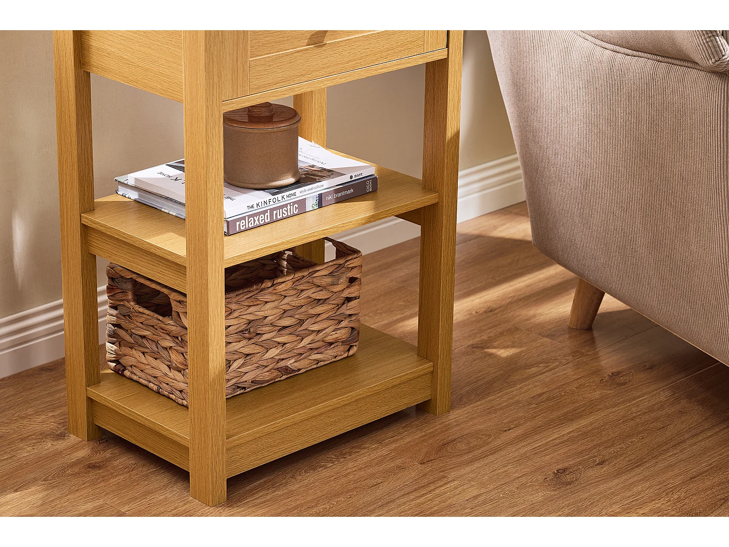 SoBuy FBT46-N - Table de chevet moderne avec tiroir L45cm x L30cm x H68cm