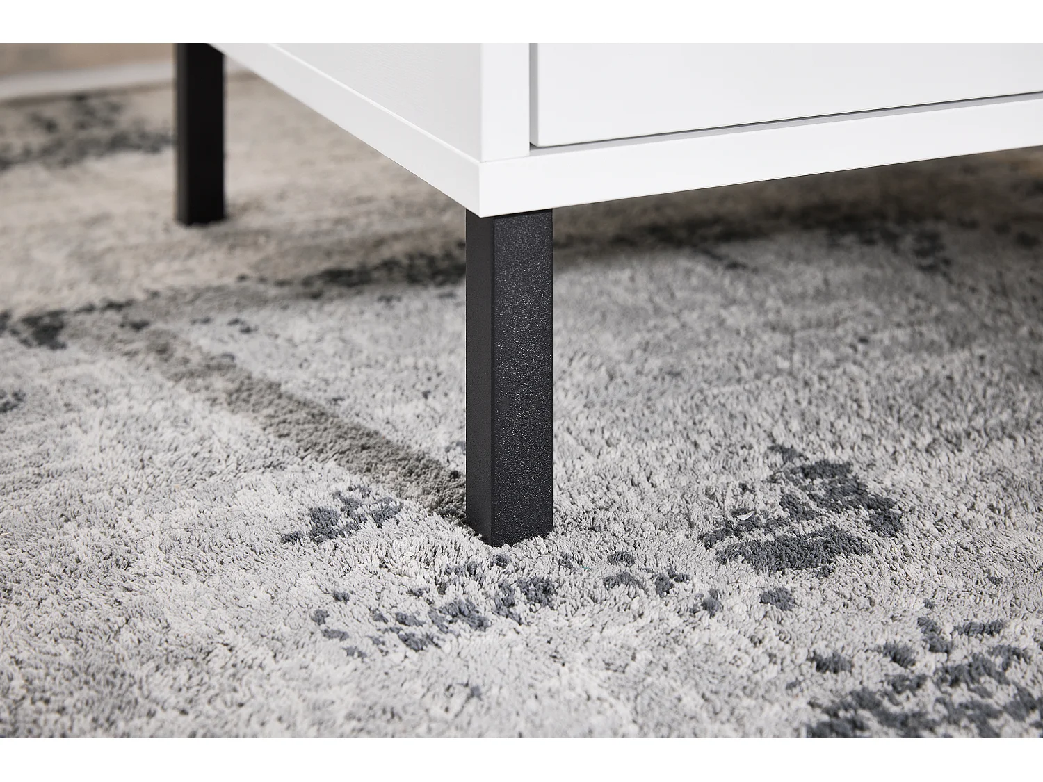 SoBuy FBT157-W - Modern nachtkastje met 2 laden wit B40cm x B40cm x H48cm