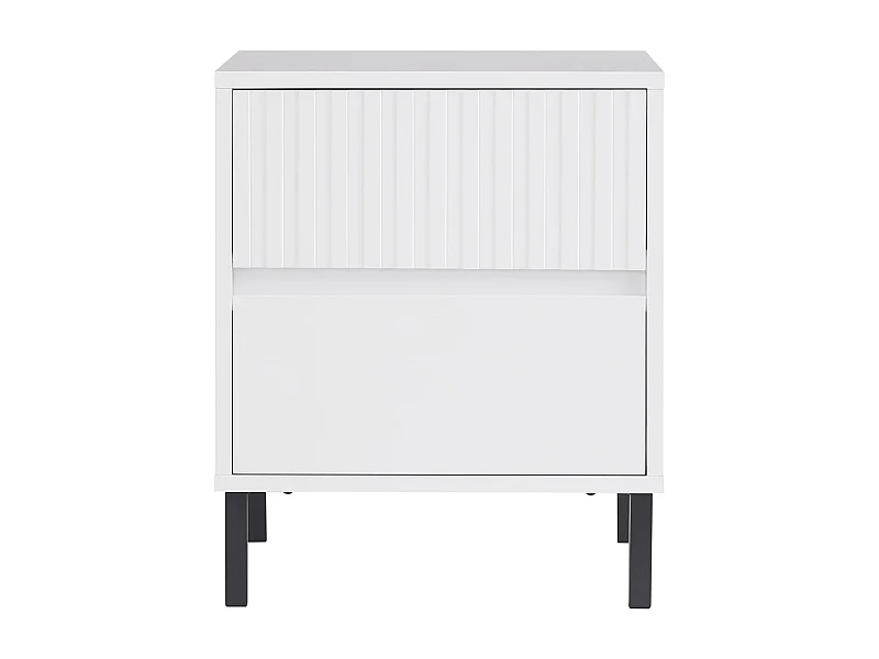 Stolik nocny z 2 szufladą FBT157-W