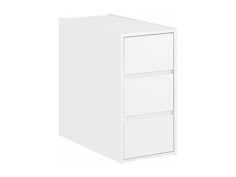 SoBuy FBT144-W Bijzettafel banktafel nachtkastje boxspringbed smal telefoontafel nachtkastje archiefkast wit BHT ca. 30x60x60cm