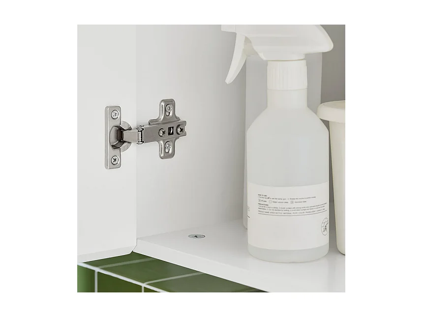 SoBuy BZR184-W - Meuble de salle de bain avec miroir et étagères réglables L57.0cm x L30.0cm x H6...