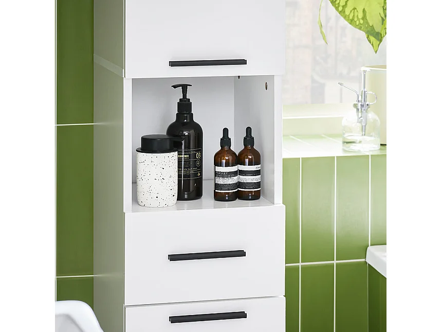 SoBuy Badezimmer Hochschrank BZR166-W