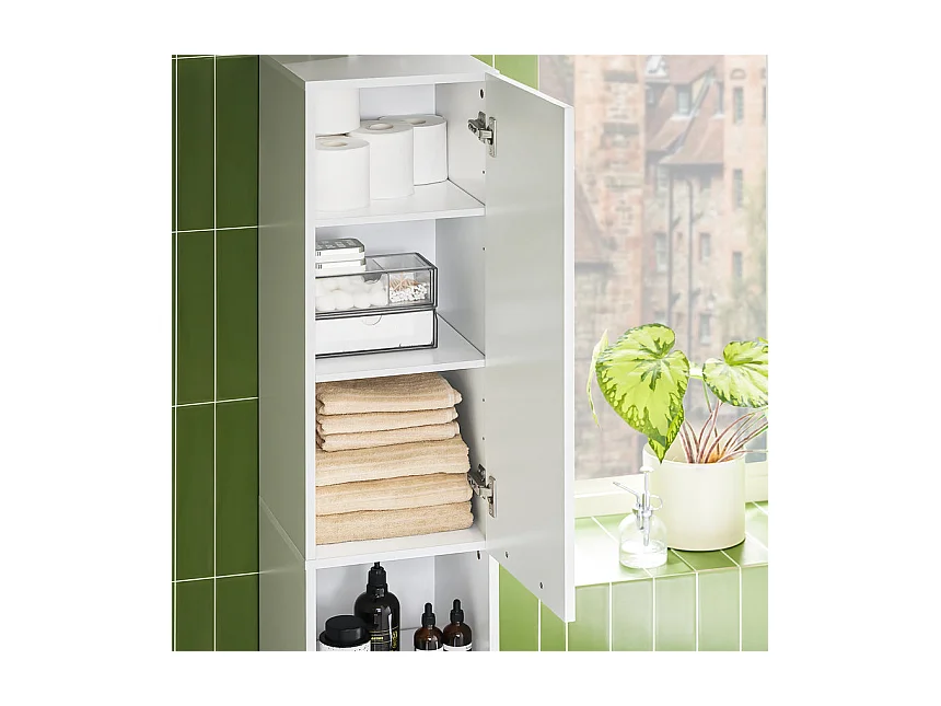 SoBuy Badezimmer Hochschrank BZR166-W