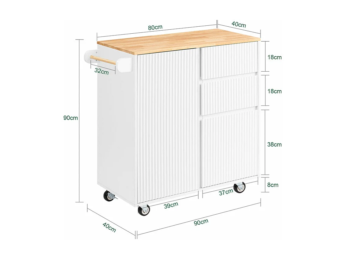 Szafka kuchenna z 2 szufladami FKW124-WN