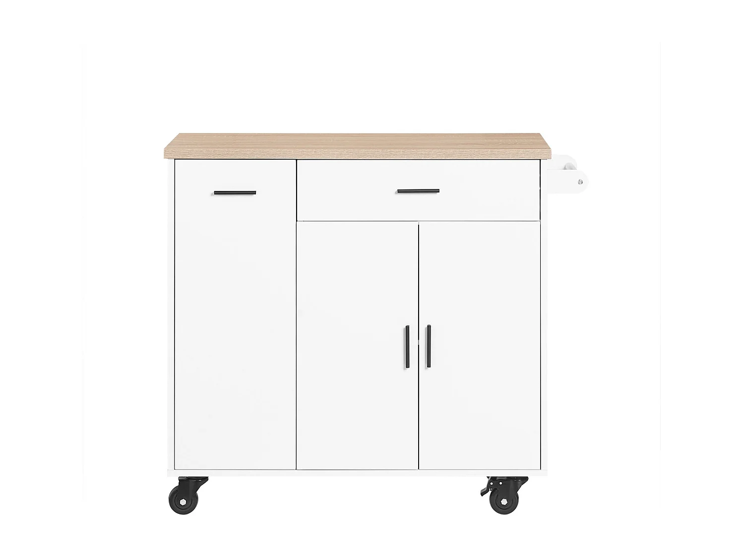 SoBuy armário de cozinha, carrinho de cozinha, carrinho de cozinha com rodas FKW126-WN