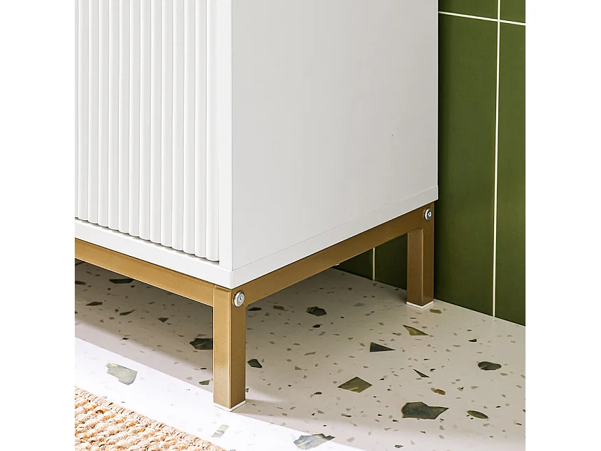 Szafka łazienkowa z przesuwanymi drzwiami BZR179-W