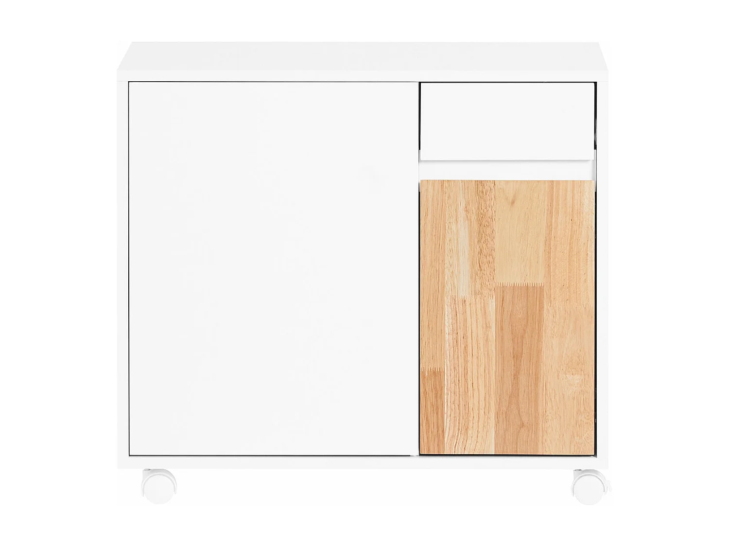 SoBuy ASK04-WN Mueble de Oficina con Ruedas 65 x 58 x 35 cm