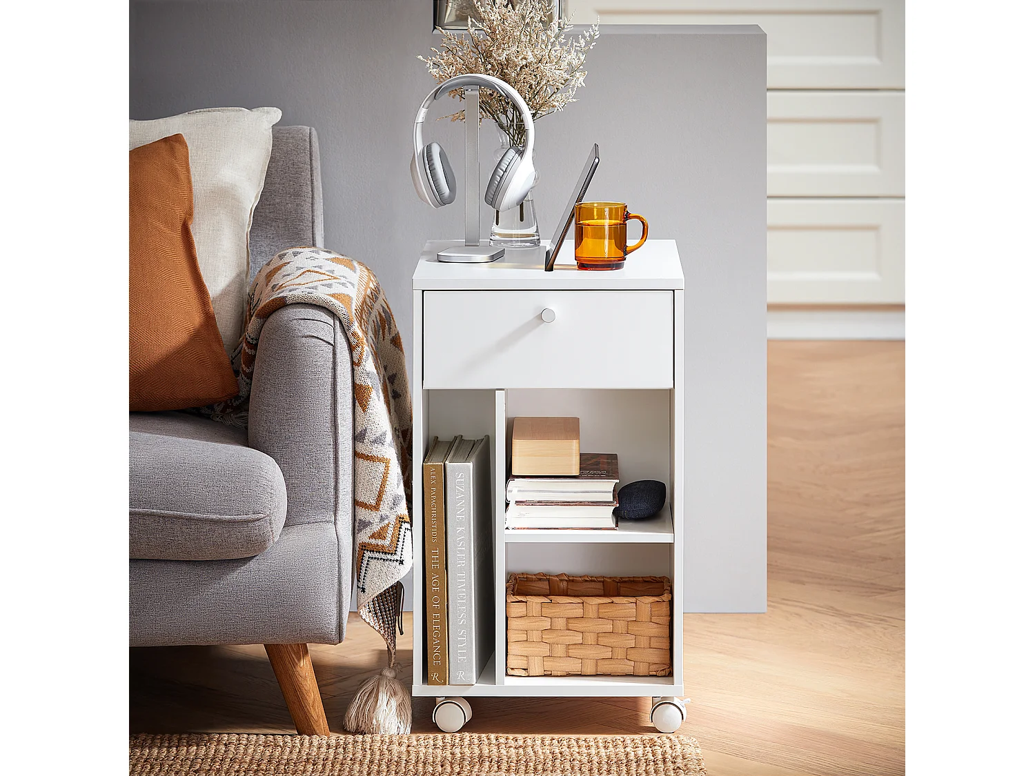 Wieszak ścienny z 4 hakami FHK36-W