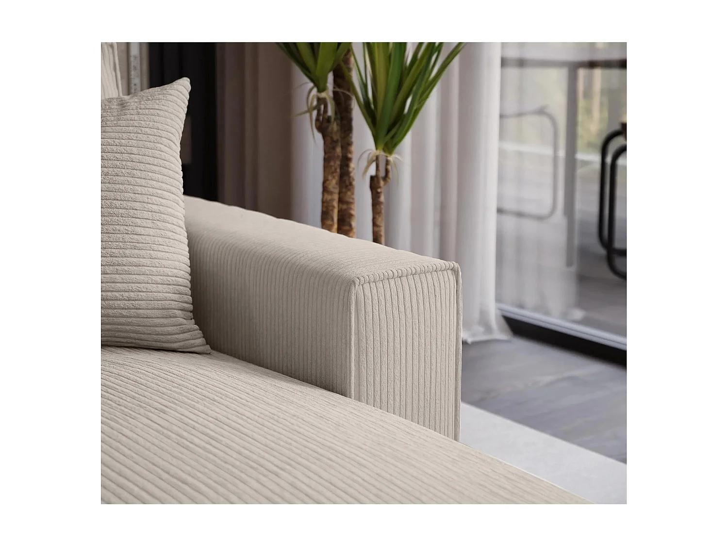 SCHLAFSOFA Parys l mit Schlaffunktion beige