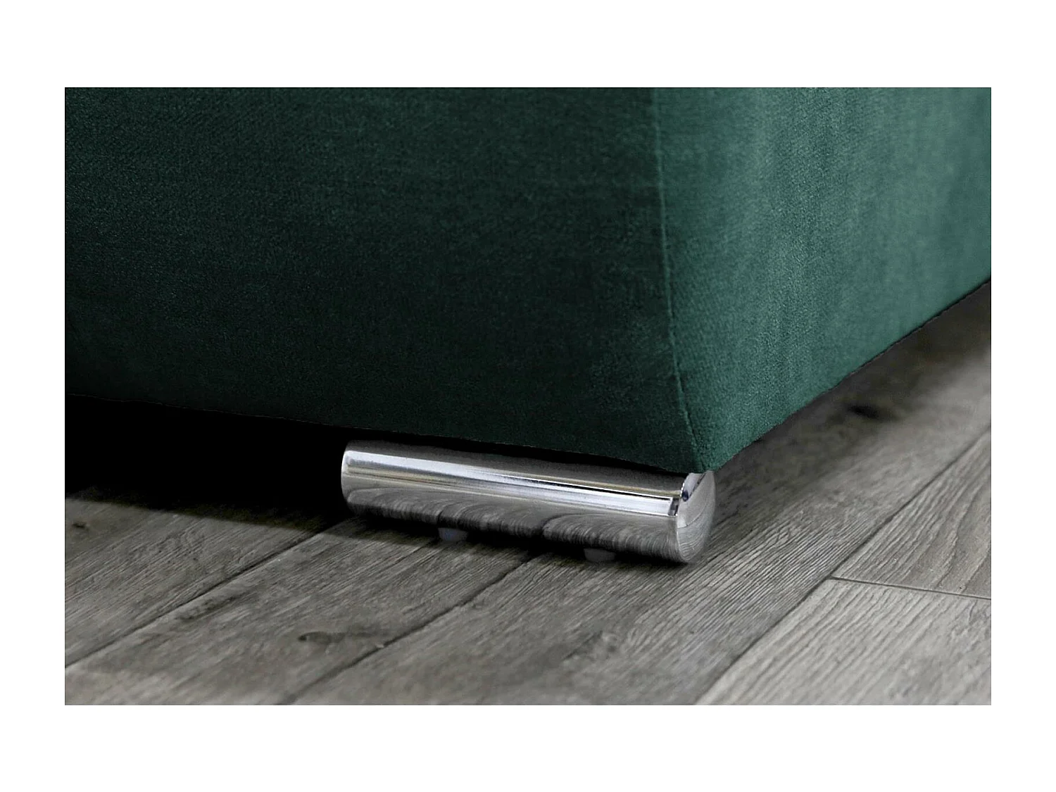 Slaapbank Draco L met slaapfunctie links groen