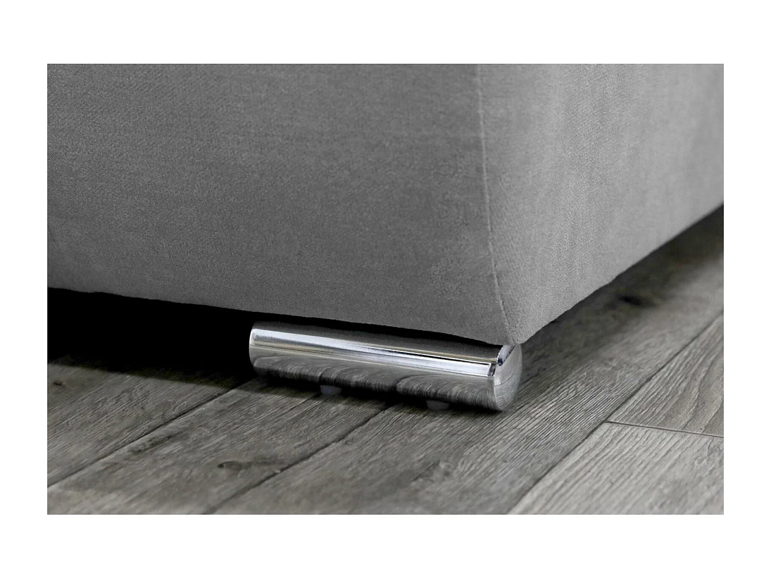 Slaapbank Draco L met slaapfunctie rechts lichtgrijs