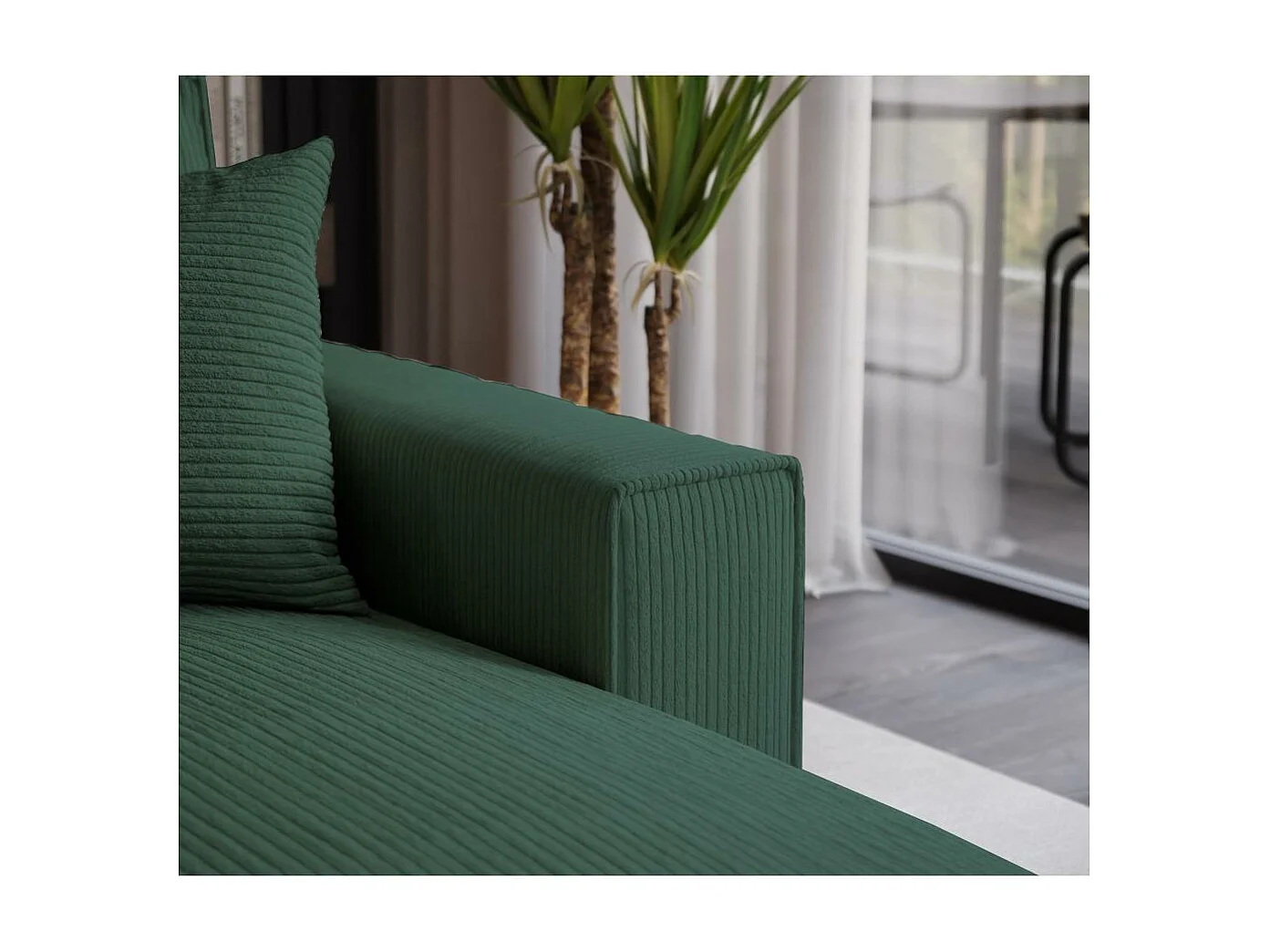 SCHLAFSOFA Parys l mit Schlaffunktion grün