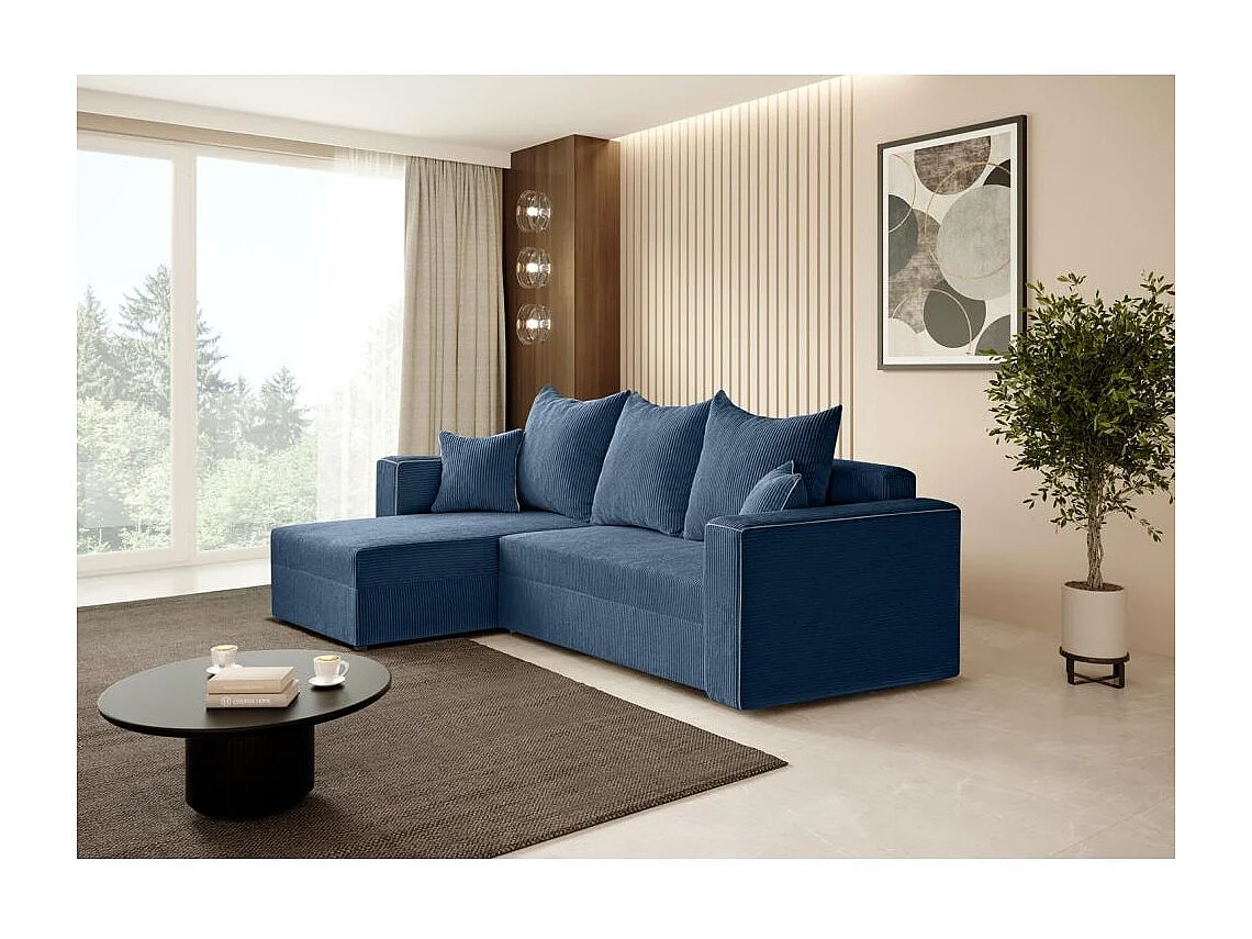 Canapé-lit Hamlet L bleu foncé