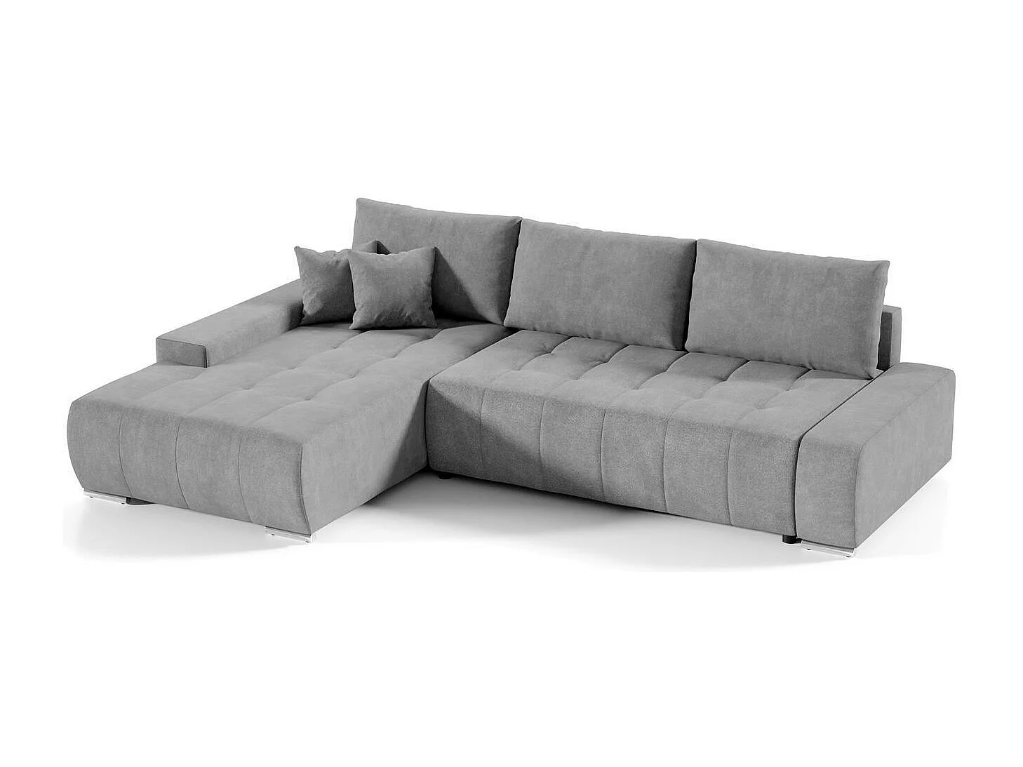 SCHLAFSOFA Draco L mit Schlaffunktion links hellgrau