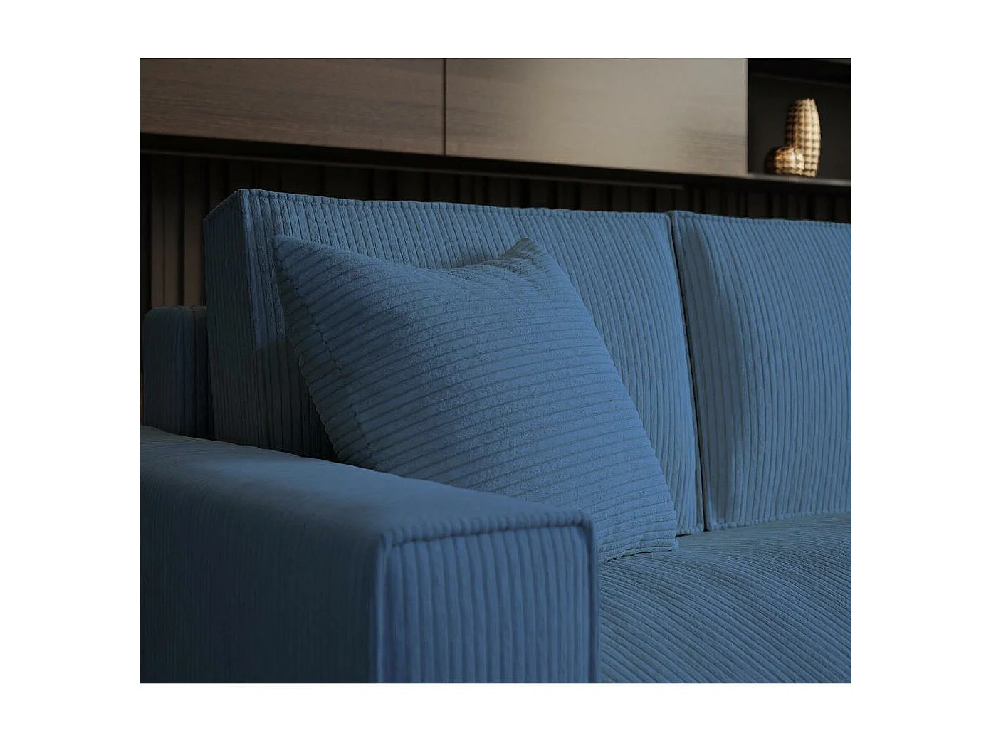 CANAPE LIT Parys l avec fonction sommeil bleu