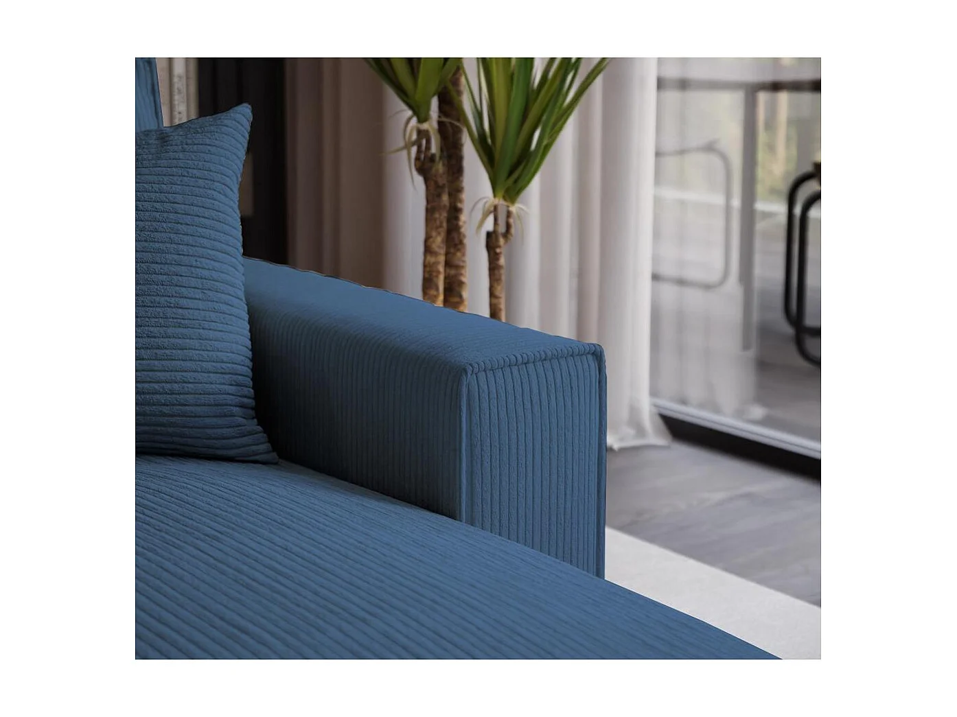 SCHLAFSOFA Parys l mit Schlaffunktion blau