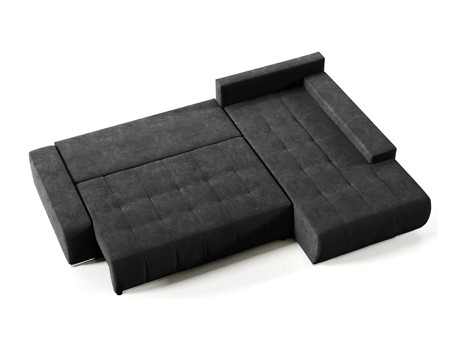 SCHLAFSOFA Draco L mit Schlaffunktion rechts anthrazit