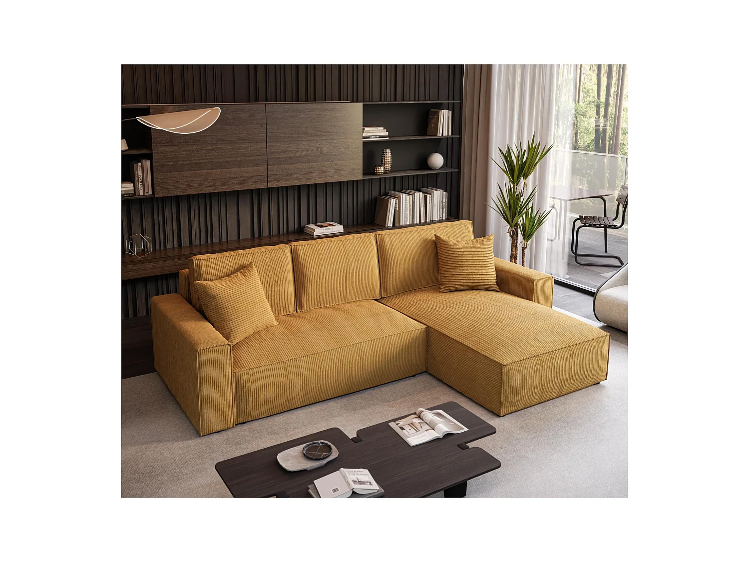 ECKSOFA Parys L Gelb