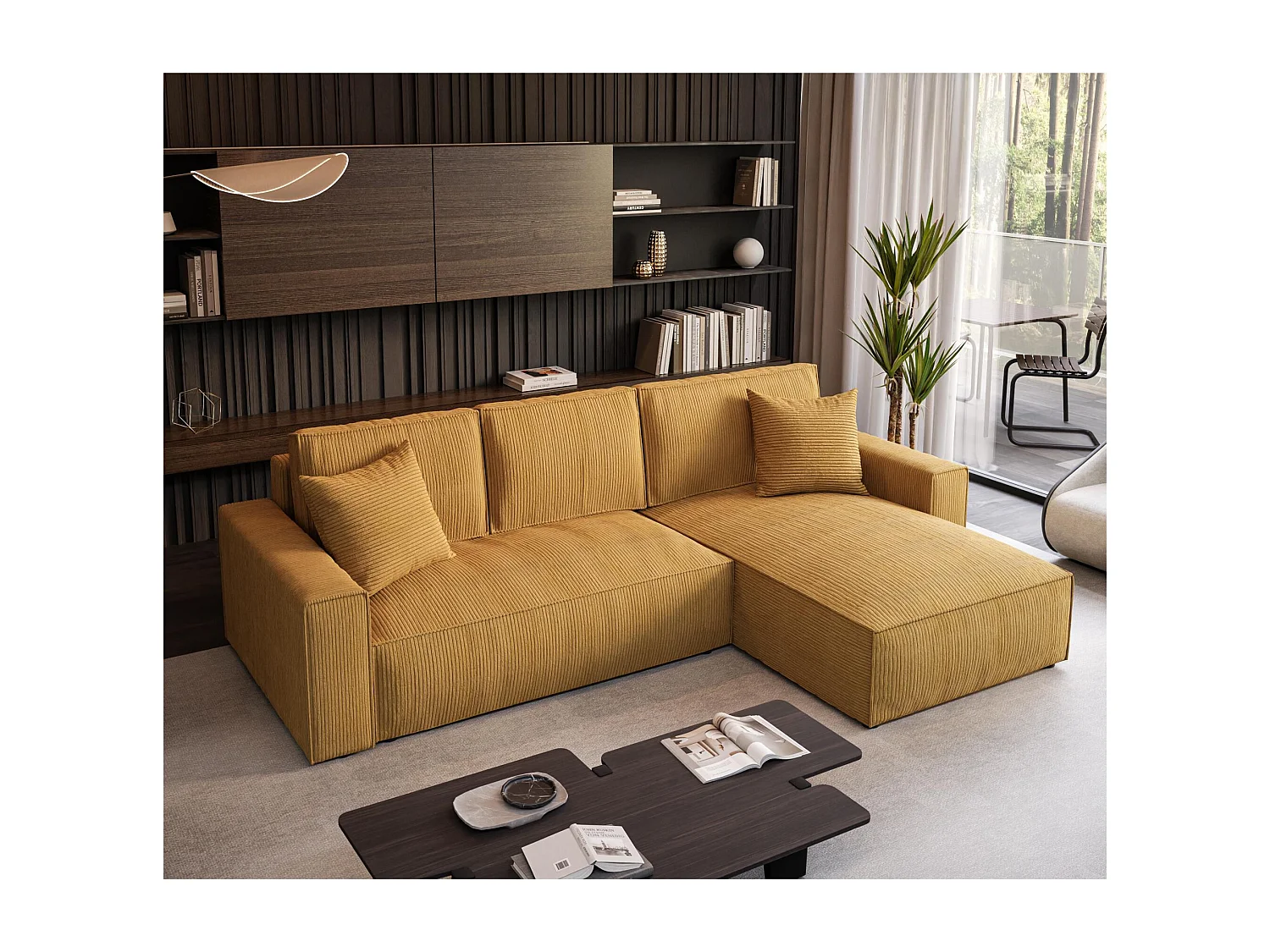 ECKSOFA Parys L jaune