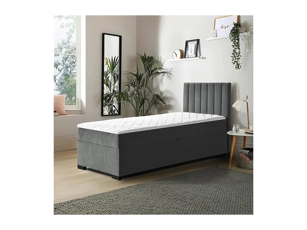 LIT COUCHÉ Eric 94/207/105 gris foncé