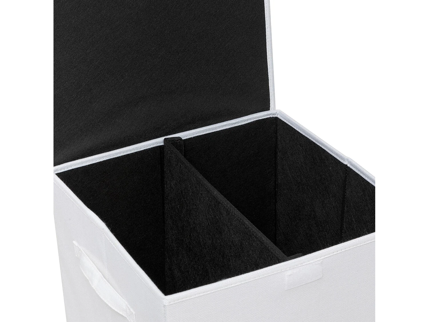 Panier à Linge Avec Séparateur "Colors" 74L Blanc