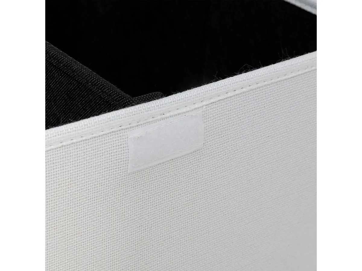 Panier à Linge Avec Séparateur "Colors" 74L Blanc