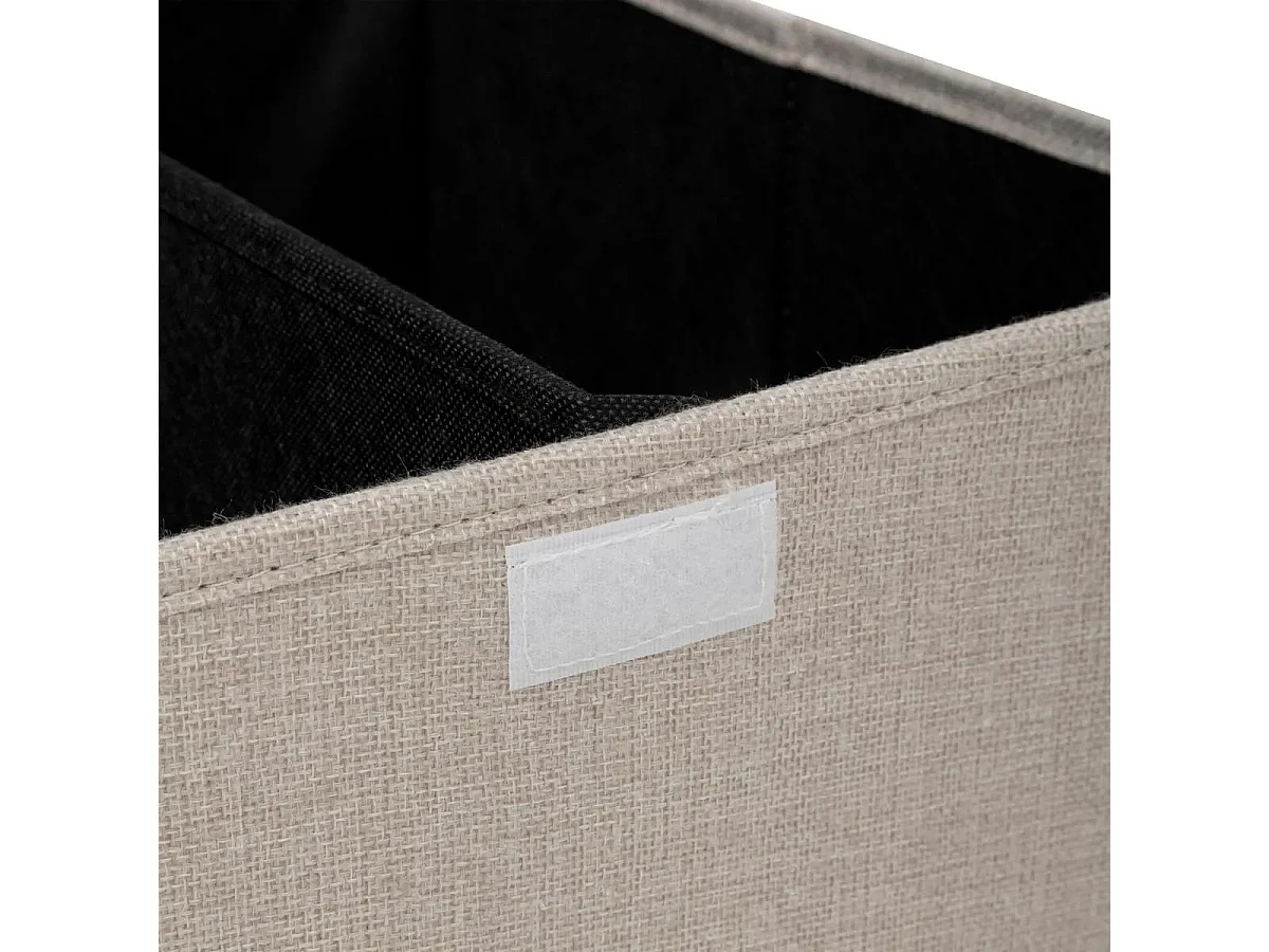 Panier à Linge Avec Séparateur "Colors" 74L Beige Lin