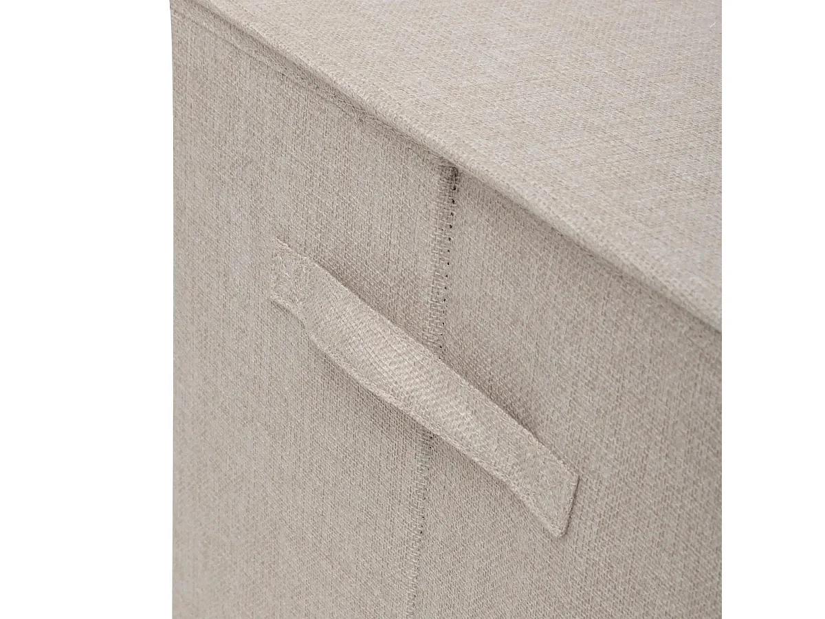 Panier à Linge Avec Séparateur "Colors" 74L Beige Lin