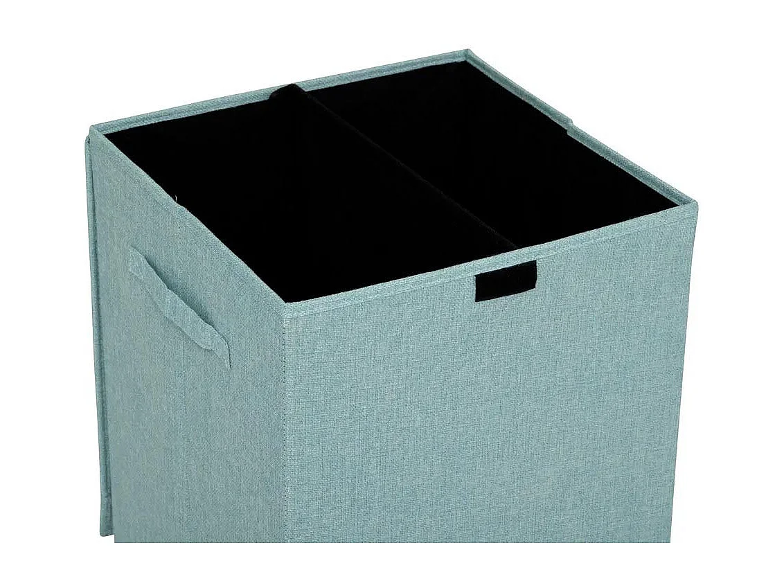 Panier à Linge Avec Séparateur "Colors" 74L Bleu Artic