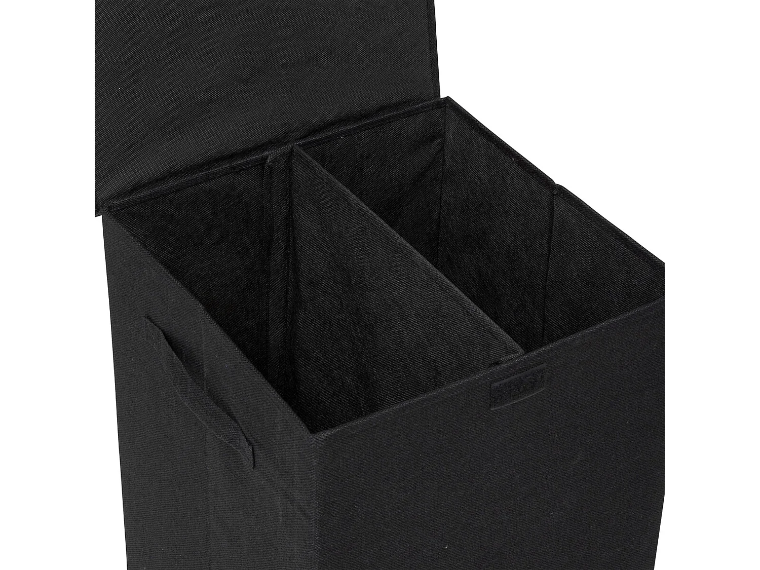 Panier à Linge Avec Séparateur "Colors" 74L Noir Khol