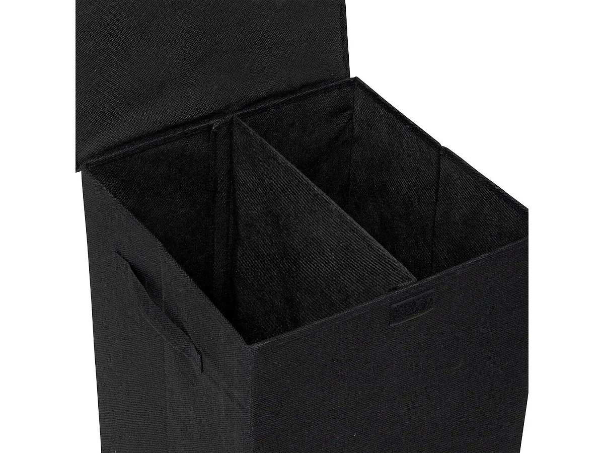 Panier à Linge Avec Séparateur "Colors" 74L Noir Khol