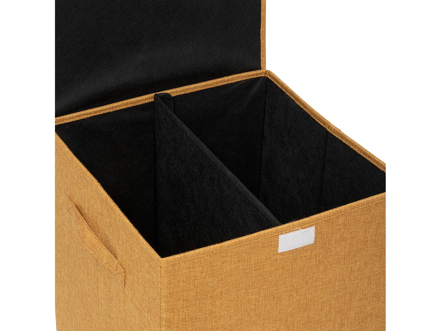 Panier à Linge Avec Séparateur "Colors" 74L Jaune Moutarde