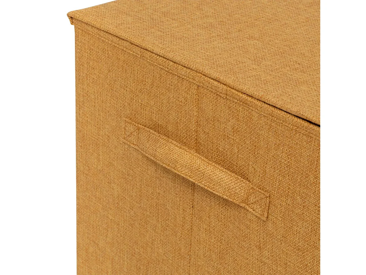 Panier à Linge Avec Séparateur "Colors" 74L Jaune Moutarde