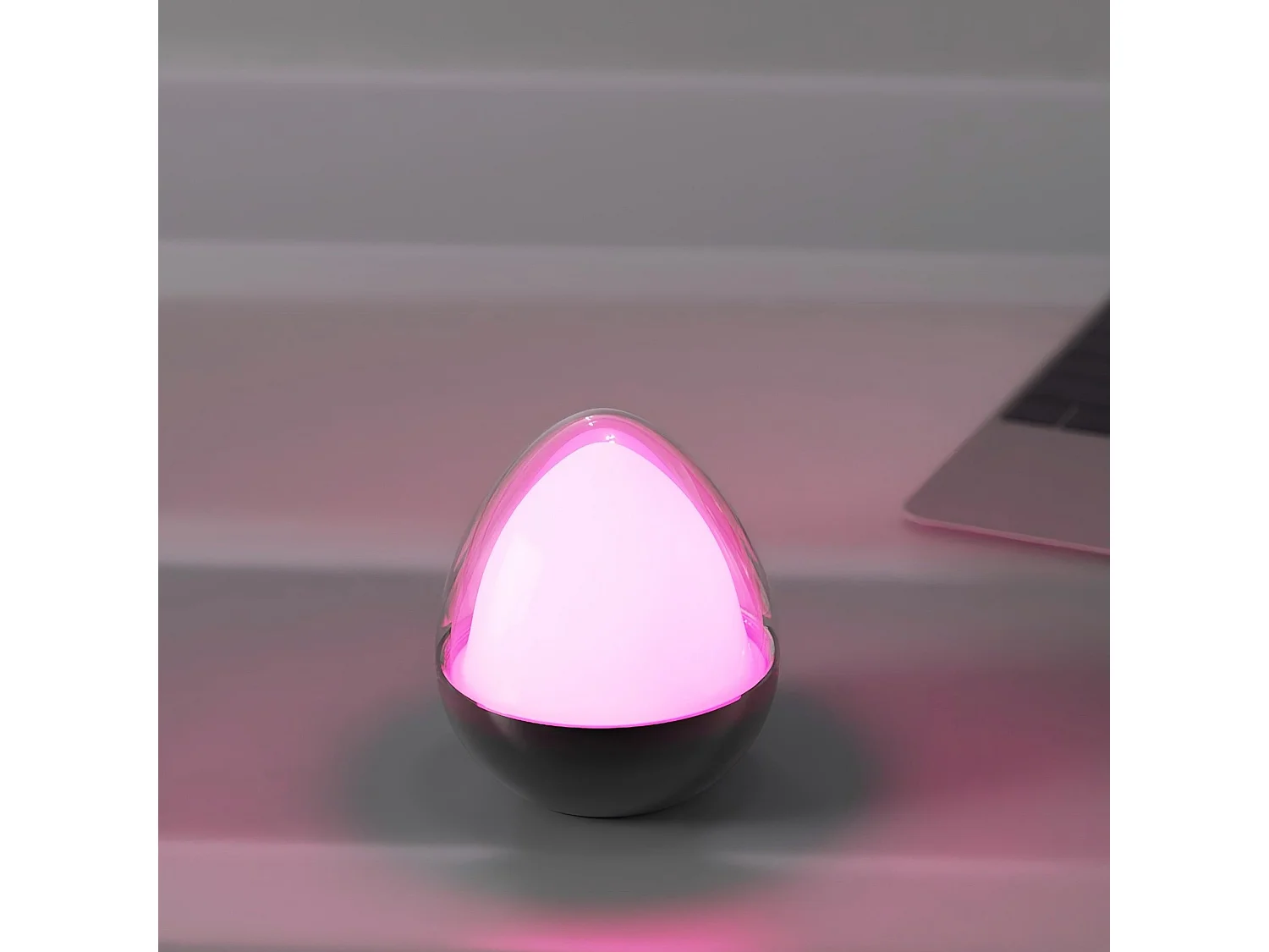 Lampe de table sans fil OVIE Blanc Aluminium H12cm