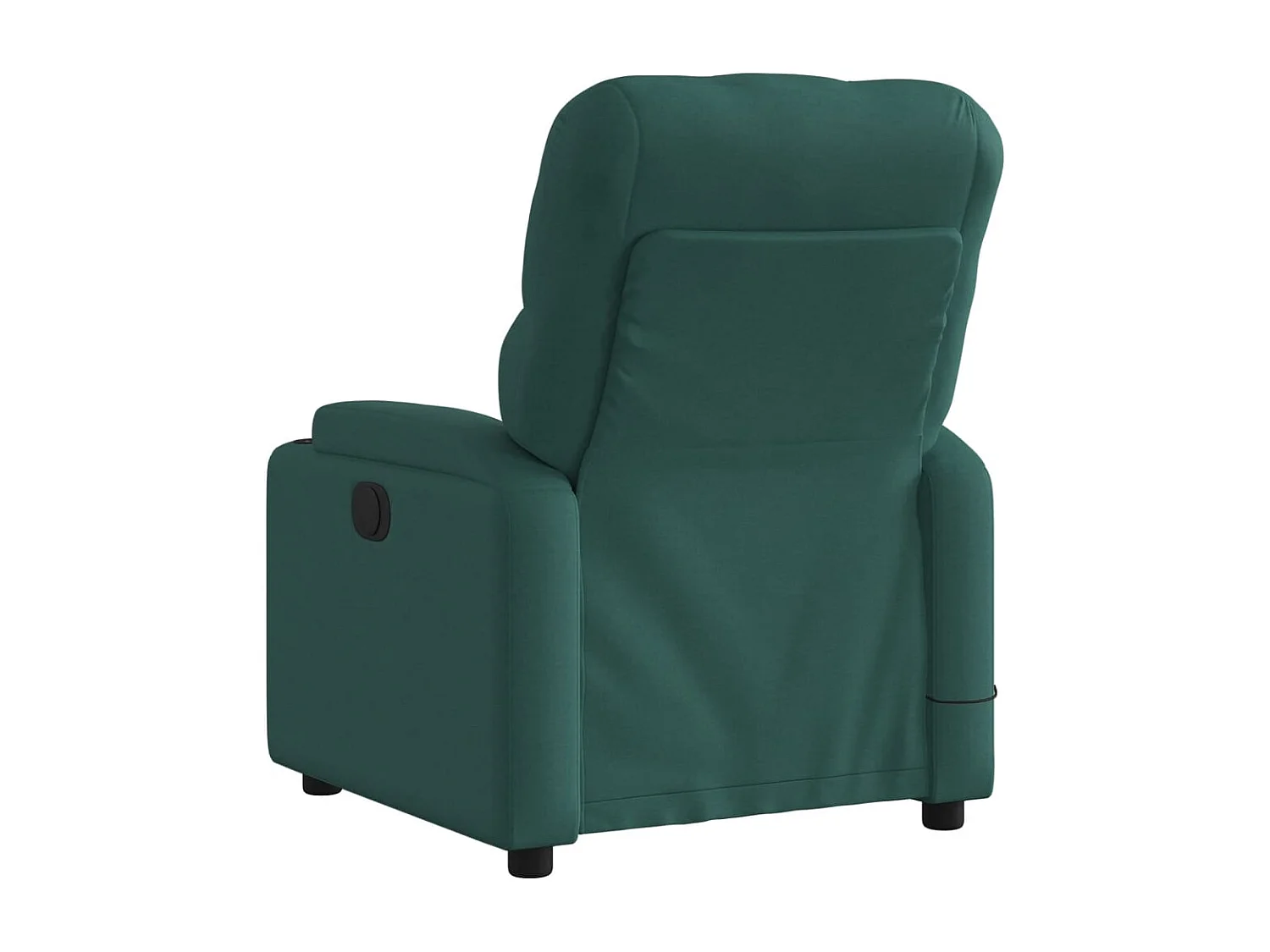 Massagesessel Elektrisch Dunkelgrün Stoff