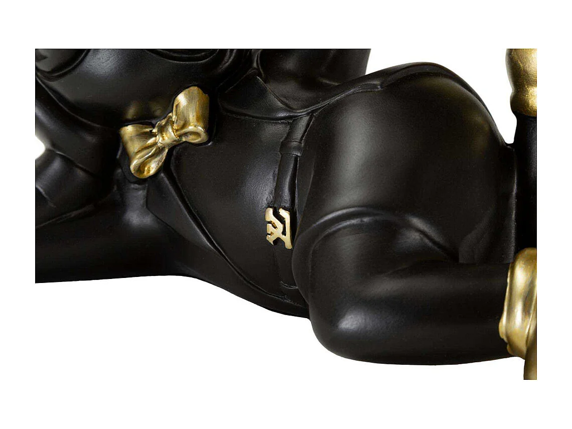 Vide-Poche Statuette Chien "Dog Rover" 23cm Noir