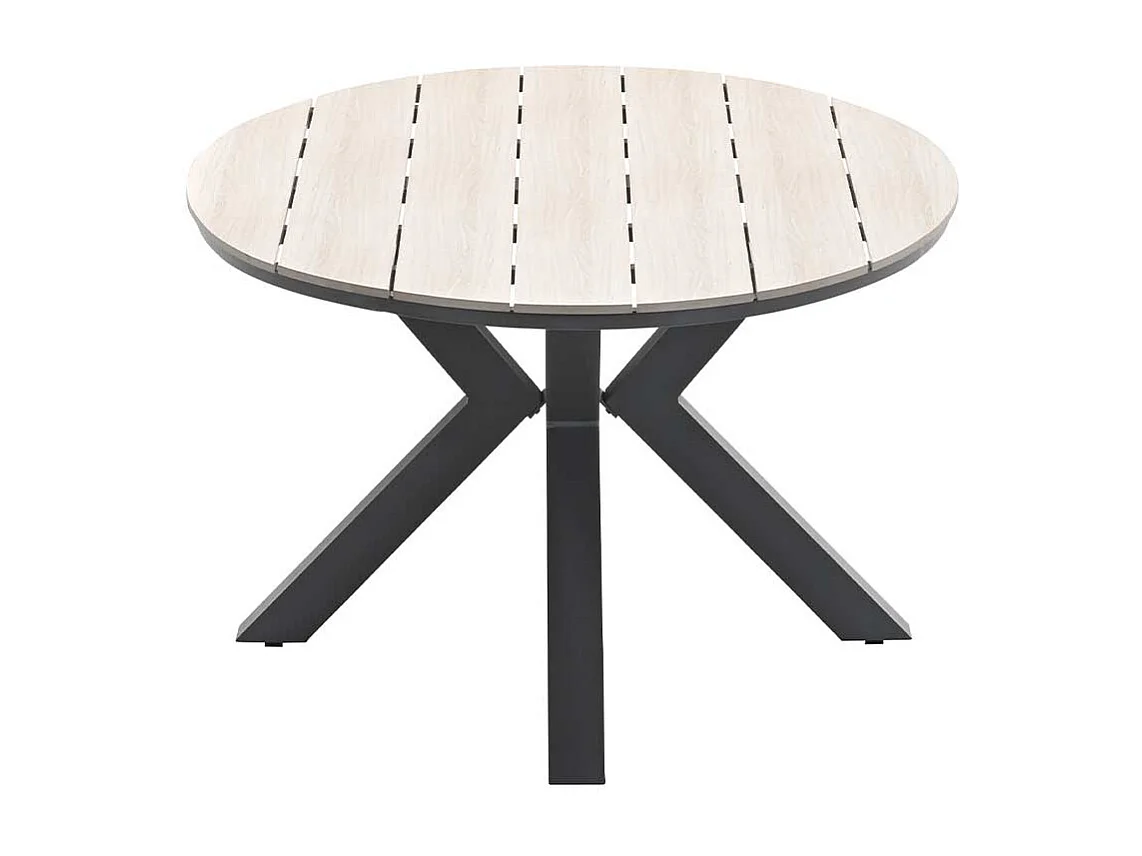 Table de jardin ovale Garden Impressions Tulli gris foncé 220x115 cm