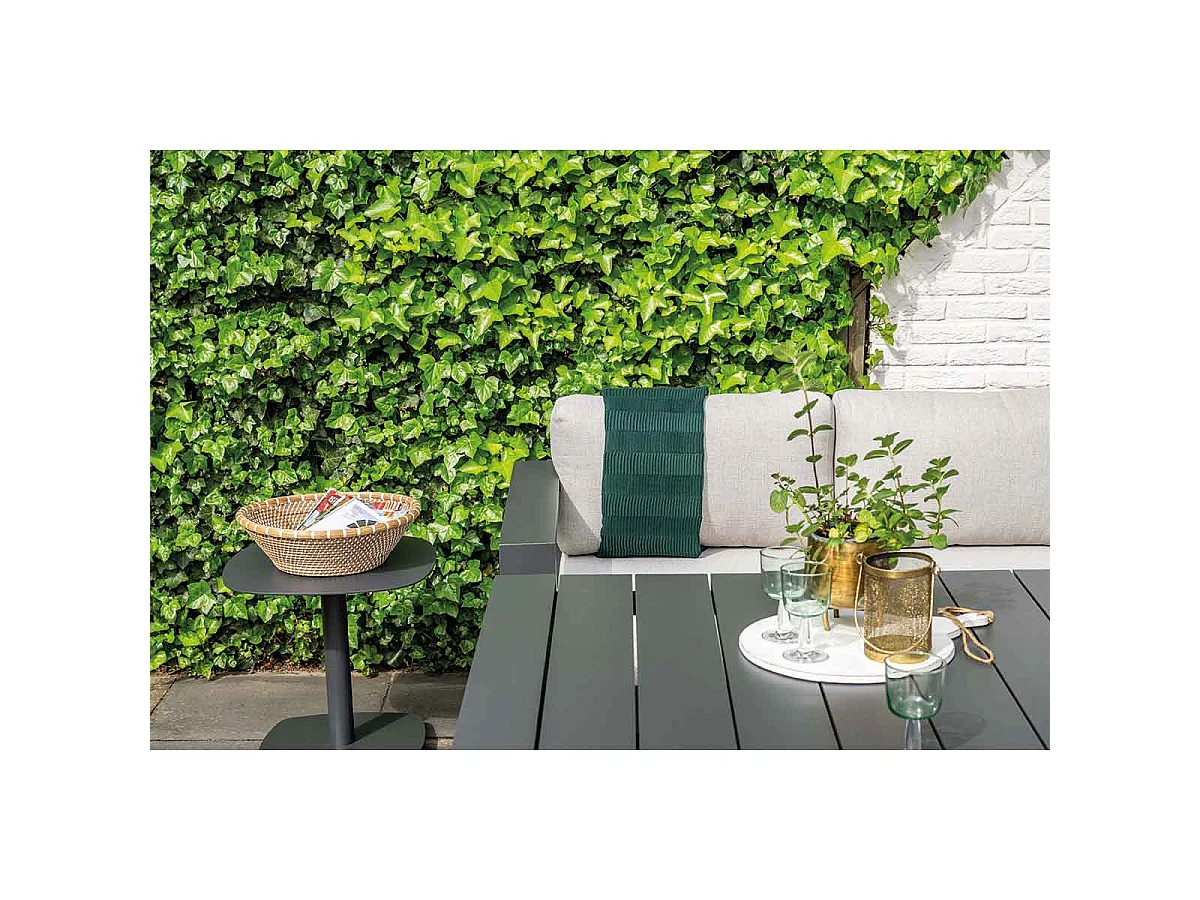 Garden Impressions Malakka lounge dining tafel 111,5x111,5 cm - donker grijs
