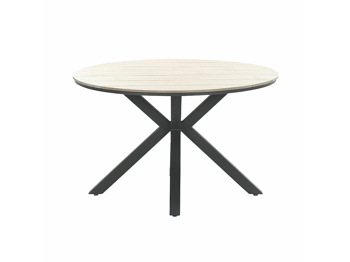 Table de jardin Garden Impressions Tulli brun clair Ø122 cm