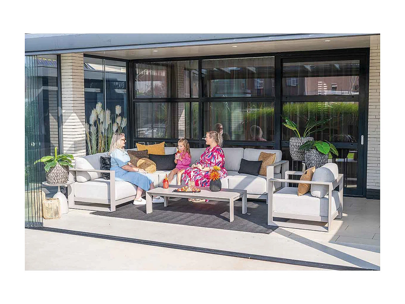 Table de salon Garden Impressions Malacca - taupe