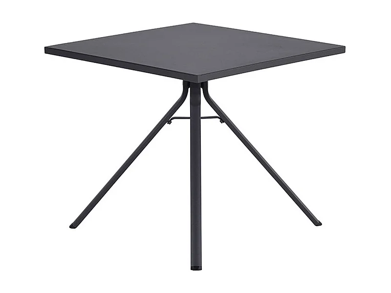 Garden Impressions Rimini tuintafel 80x80 cm donker grijs