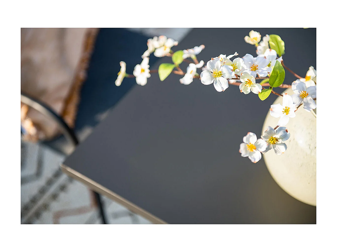 Garden Impressions Rimini tuintafel 80x80 cm donker grijs