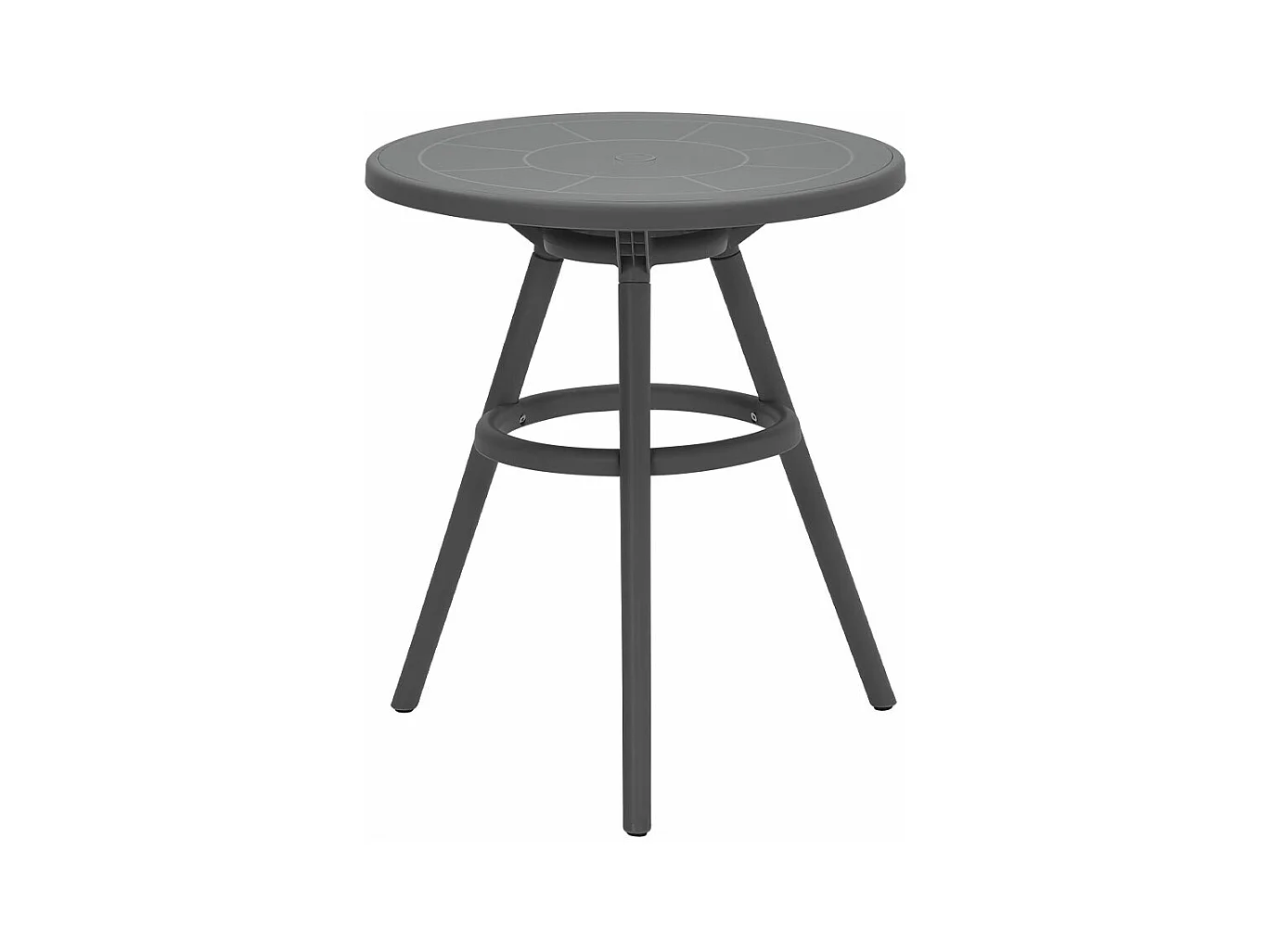 Table de jardin Garden Impressions Faria Ø60 cm Gris foncé