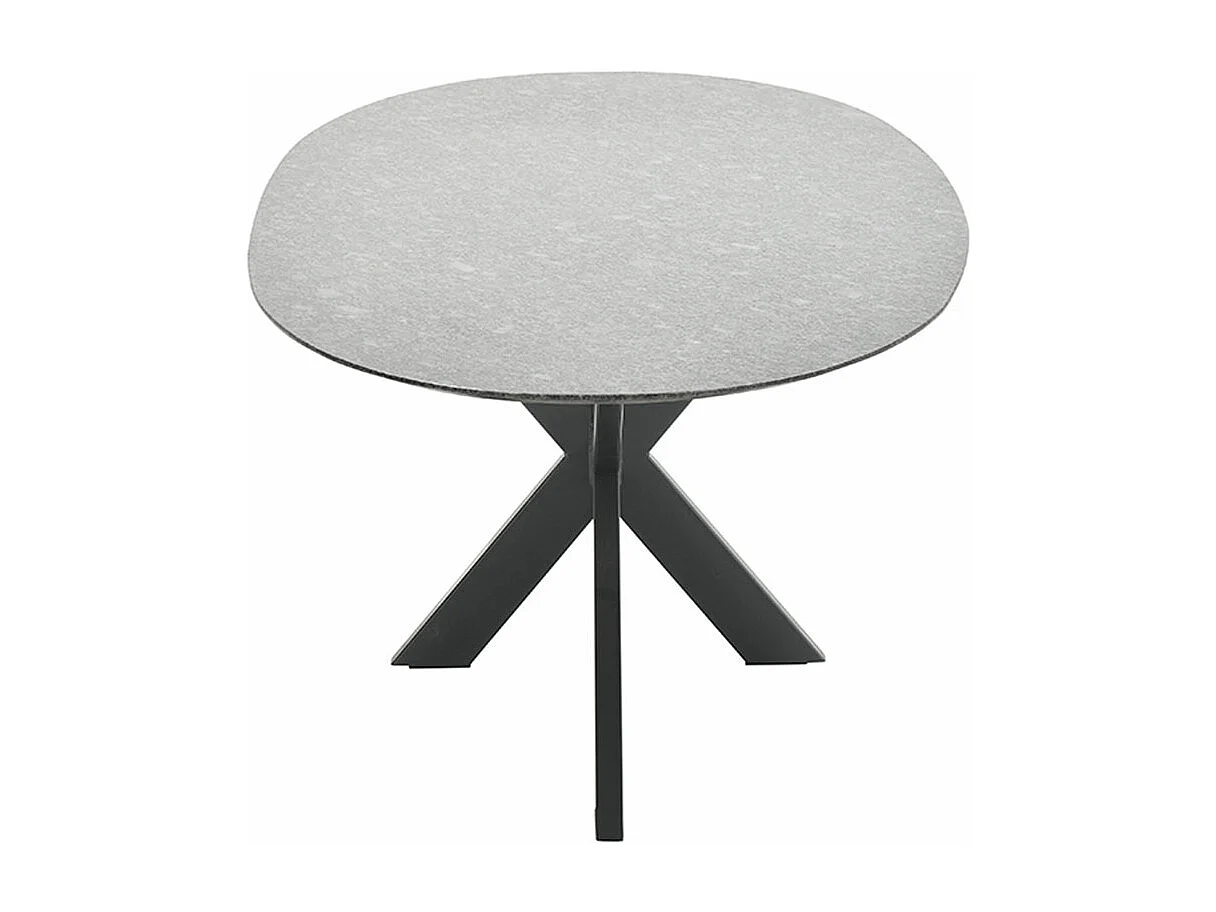 Ovale table de jardin Studio 20 Berlin gris perlé 220 x 110 cm