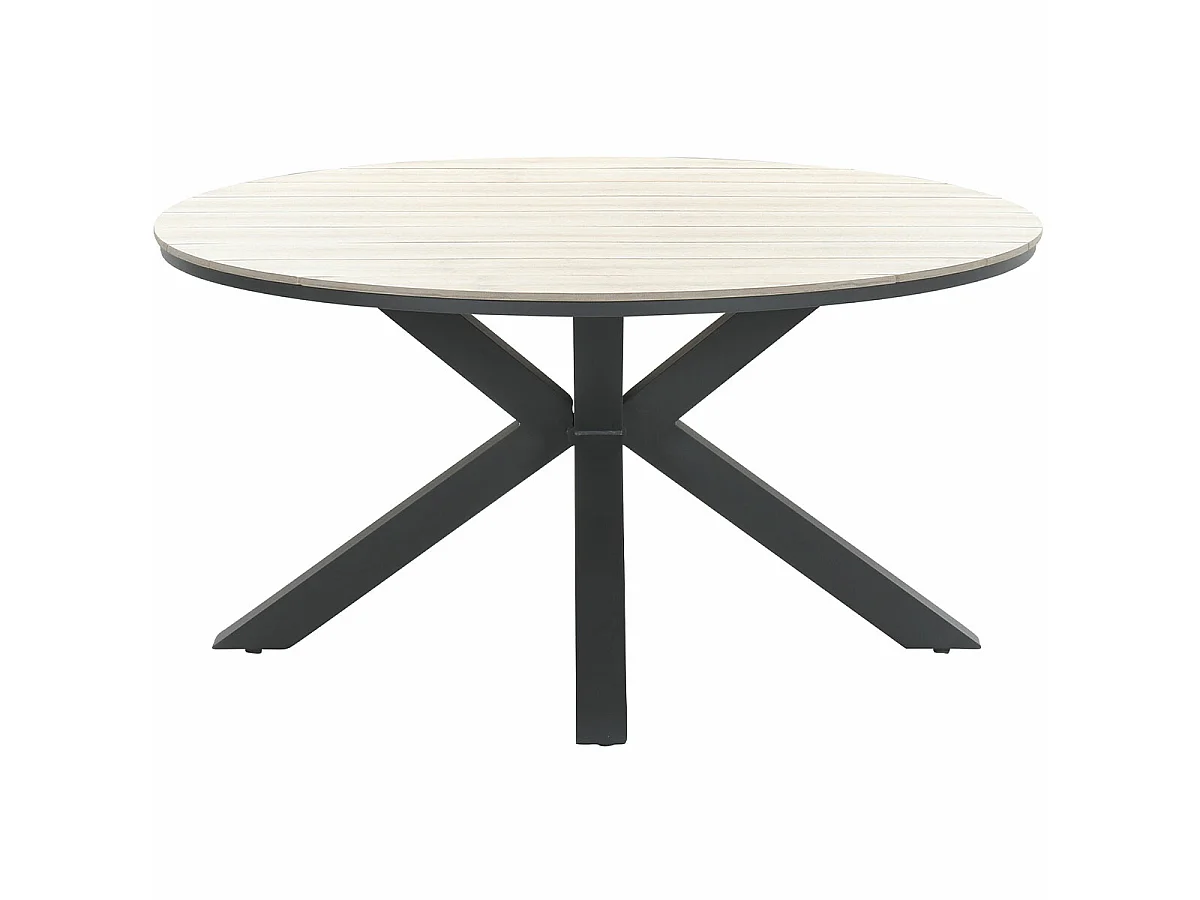 Table de jardin Garden Impressions Tulli brun clair Ø148 cm
